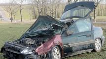 Patrně příliš vysoká rychlost stála za sobotní havárií Citroënu mezi Břežany a Litobratřicemi.