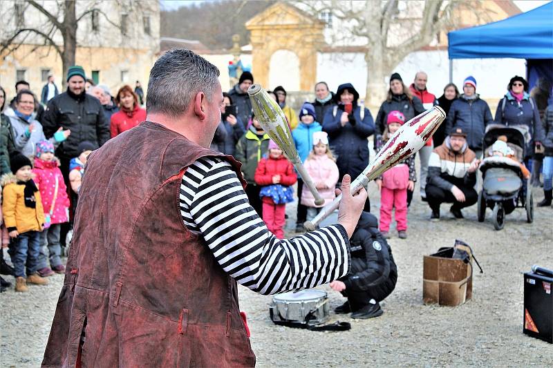 Z prvního masopustu na zámku v Moravském Krumlově.