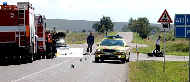 Tragická nehoda u Konic skončila smrtí motorkáře.