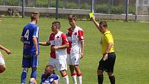 V Moravskoslezské lize staršího dorostu remizovalo 1.SC Znojmo FK - SK Hanácká Slavia Kroměříž 0:0 a sestoupilo do nižší soutěže.