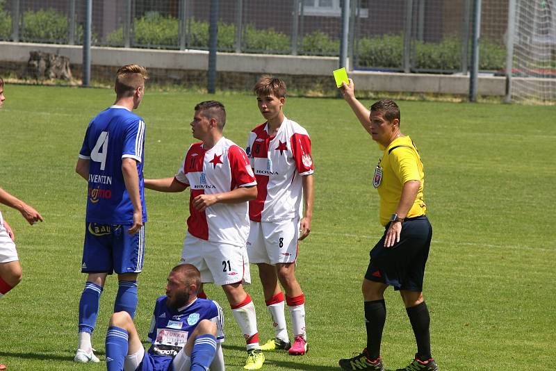 V Moravskoslezské lize staršího dorostu remizovalo 1.SC Znojmo FK - SK Hanácká Slavia Kroměříž 0:0 a sestoupilo do nižší soutěže.