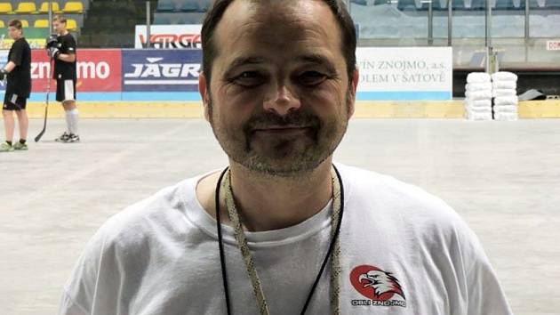 Trenér znojemské hokejové juniorky Leoš Zajíc.