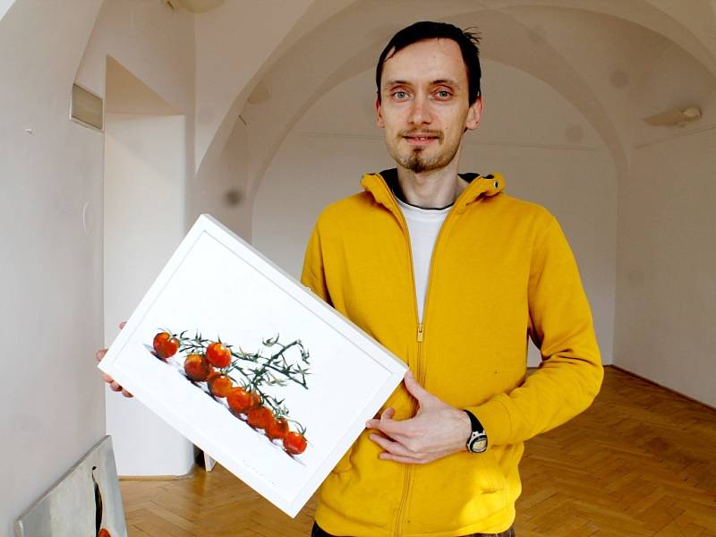 Mladý znojemský výtvarník představuje průřez svojí desetiletou tvorbou ve znojemském Domě umění.