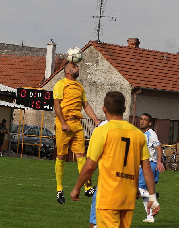 V posledním 26. kole 1.A třídy skupiny A zvítězili fotbalisté Přímětice nad Dobšicemi 3:1.