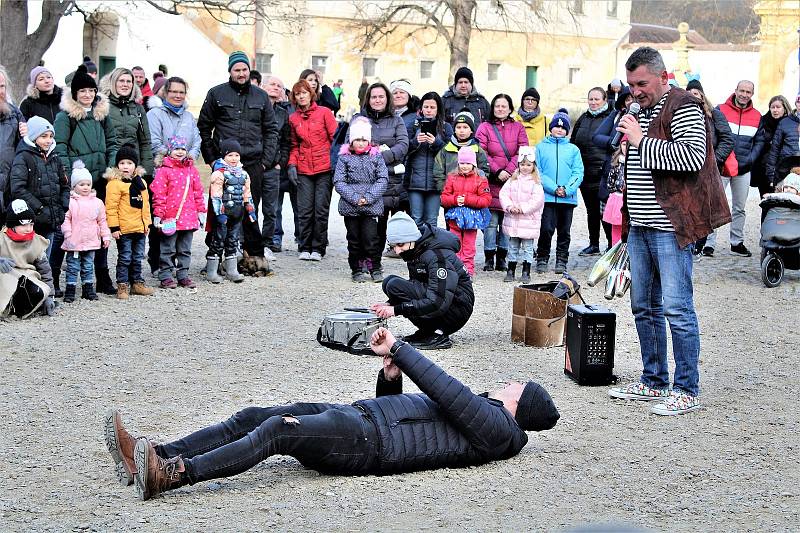 Z prvního masopustu na zámku v Moravském Krumlově.