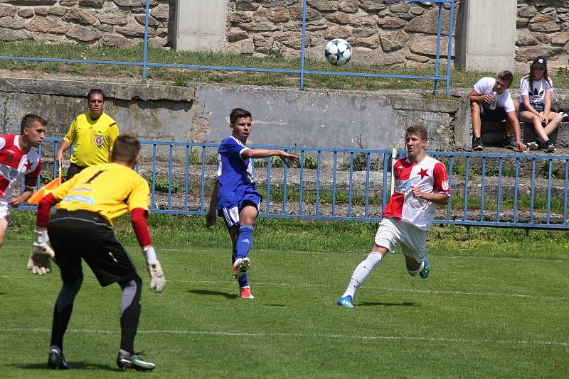 V Moravskoslezské lize staršího dorostu remizovalo 1.SC Znojmo FK - SK Hanácká Slavia Kroměříž 0:0 a sestoupilo do nižší soutěže.