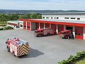 Vizualizace nové požární stanice znojesmkých hasičů. Ilustrační foto.