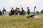 První den rekonstrukce napoleonské bitvy mezi Znojmem a Dobšicemi. 