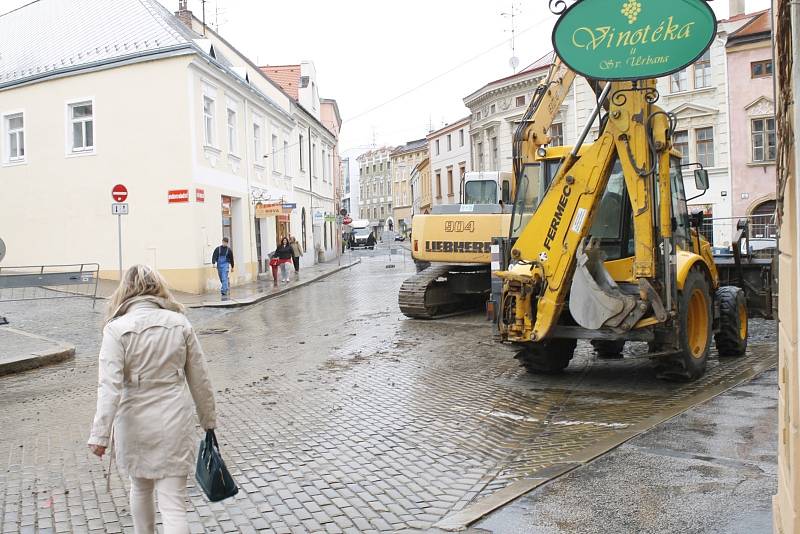 Znojemské centrum sevřely uzavírky.