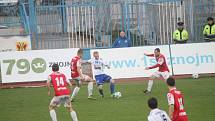 Znojemští fotbalisté nezvládli domácí duel 2. ligy s Pardubicemi a prohráli 0:1.