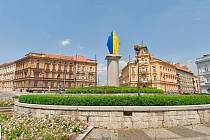 Happening na podporu Ukrajiny a nesouhlasu s její okupací Ruskem se uskuteční ve čtvrtek ve Znojmě u sochy rudoarmějce.
