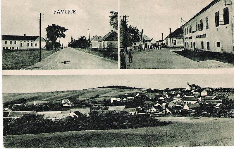 Dobová pohlednice z Pavlic (1930)