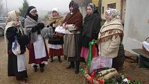 Členové Spolku přátel Hroznové kozy vyrazili na tradiční hotařskou koledu do Nového Šaldorfu.
