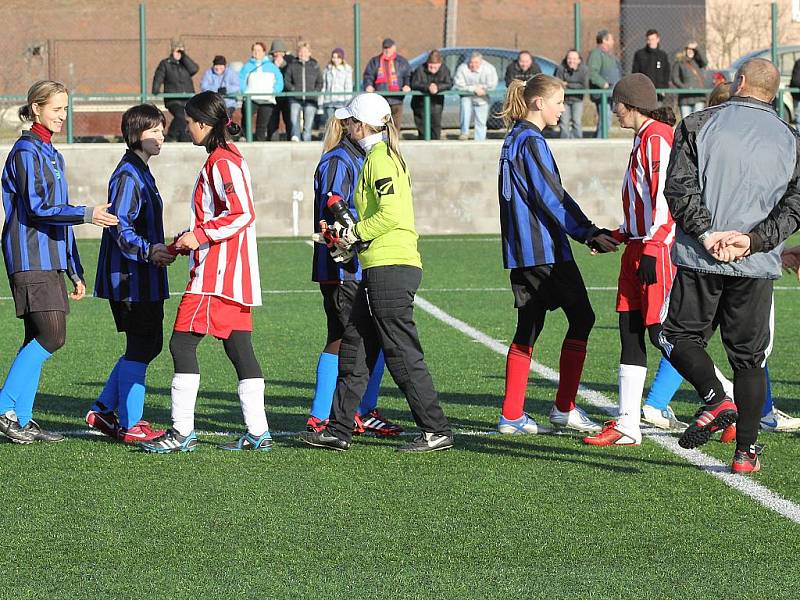 Fotbalistky Jevišovic a Tasovic si užily silvestrovský zápas.