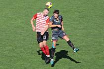 Fotbalisté Tasovic (šedí) zvítězili letos potřetí doma, když porazili Humpolec 3:1.