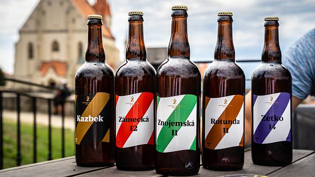Nové pivní etikety Znojemského městského pivovaru s písmenem Z.