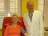 Olga Černá darovala svoji krev třistačtyřicetkrát. Foto: Nemocnice Znojmo