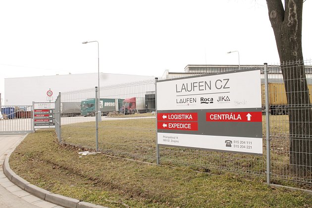Výrobní prostory společnosti Laufen CZ ve Znojmě. 