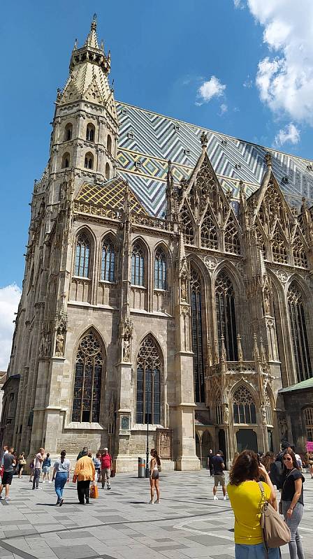 Z letního výletu do Vídně. Katedrála sv. Štěpána.