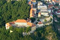 Letecký pohled na znojemský hrad. Foto: archiv znojemské radnice