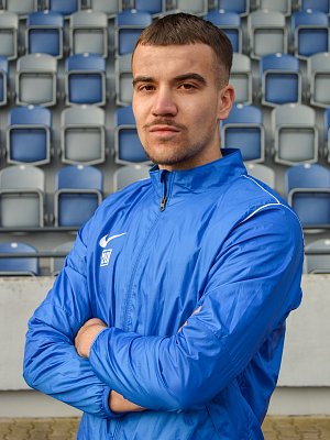 Fotbalista 1. SC Znojmo Lukáš Lukčo přišel na jih Moravy na začátku sezony 2022/2023.