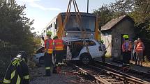 V pátek 18. srpna vjela u železniční stanice Olbramkostel na Znojemsku na železniční přejezd Octavia v době, kdy tudy projížděl motorový vlak. Při srážce zemřeli dva lidé, dítě ve vážném stavu transportovali záchranáři vrtulníkem do Brna.