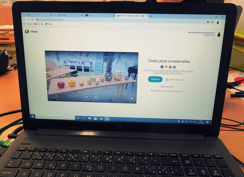 K online distanční výuce se se svými třeťáky musela vrátti i učitelka Marcela Přibylová ze znojemské základní školy v Pražské ulici. Foto: archiv Marcely Přibylové