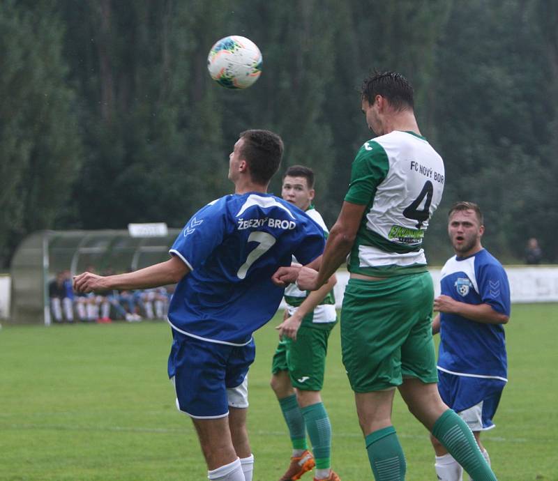 Nový Bor (zelenobílé dresy) doma přejel Železný Brod 5:1.