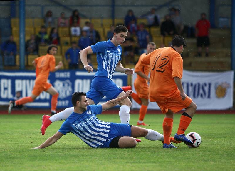 Fotbalisté Arsenalu Česká Lípa v divizním utkání.