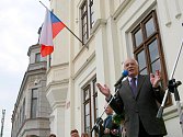 V rámci třídenní návštěvy Libereckého kraje zavítal prezident Václav Klaus s chotí Livií do Zákup. 