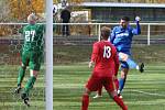 Fotbalisté České Lípy (modré dresy) remizovali ve Štětí 1:1.