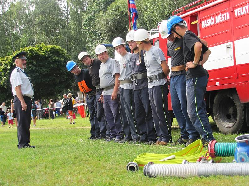 Soutěž hasičských družstev ve Stráži pod Ralskem.