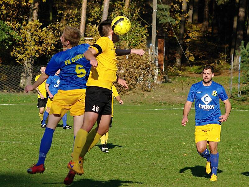 Stráž pod Ralskem - Cvikov 1:1 (1:0). 