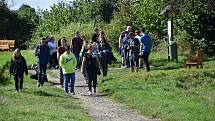 Panská skála u Kamenického Šenova se ocitla poslední zářijový víkend v obležení turistů.