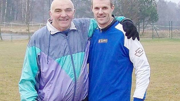 Fotbalové generace: Ladislav Gregor (vlevo) a Milan Vágner. 