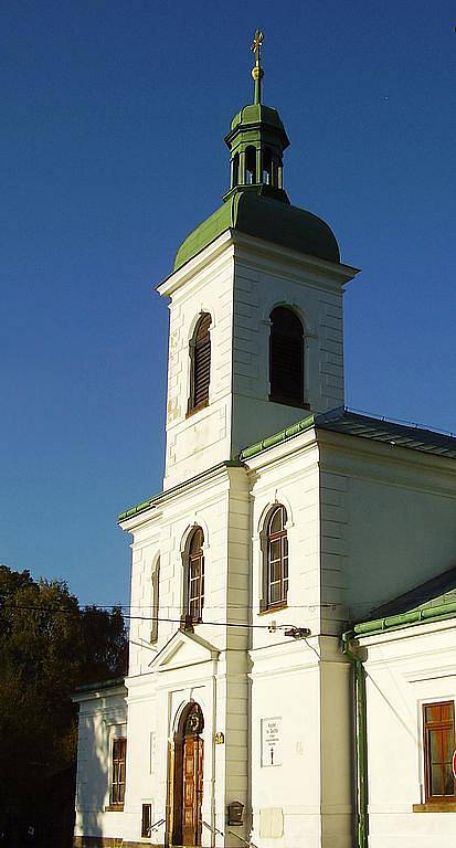 Kostel sv. Ducha Arnultovice. Fotografovali studenti gymnázia, kreslili pak studenti sklářské školy.