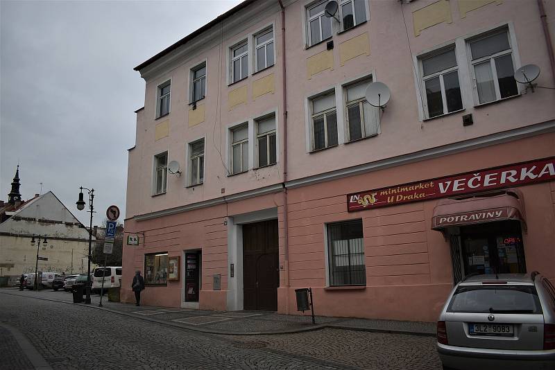 Dům v České Lípě, kde Ivan Roubal bydlel, když tady pracoval u Drah.