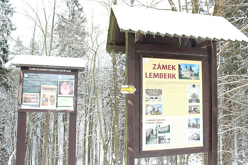 Zimní Lemberk a okolí.