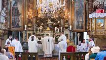 Mši svatou sloužil v sobotu v hornopolickém poutním kostele nejvyšší církevní představitel v Česku, kardinál Dominik Duka.