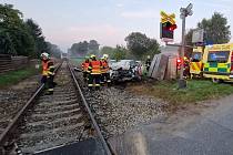V úterý 12. září se u Brniště srazil vlak s osobním autem.