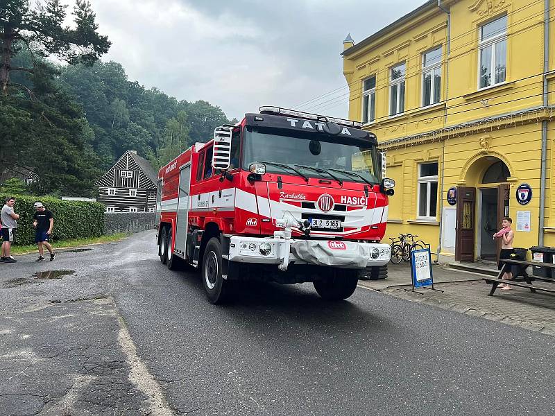 Oslavy založení sboru velenických dobrovolných hasičů.