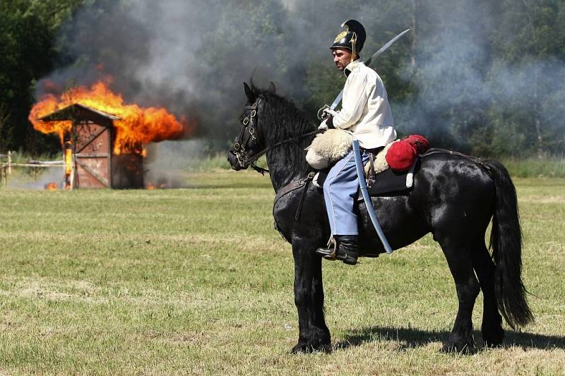 Živý obraz z bitvy u Kuřívod 1866.