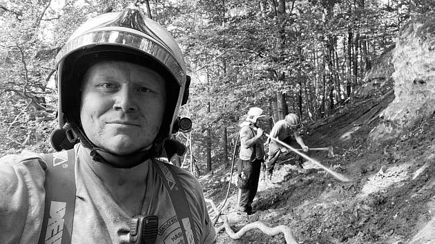 Zesnulý dobrovolný hasič Jan Dvořák
