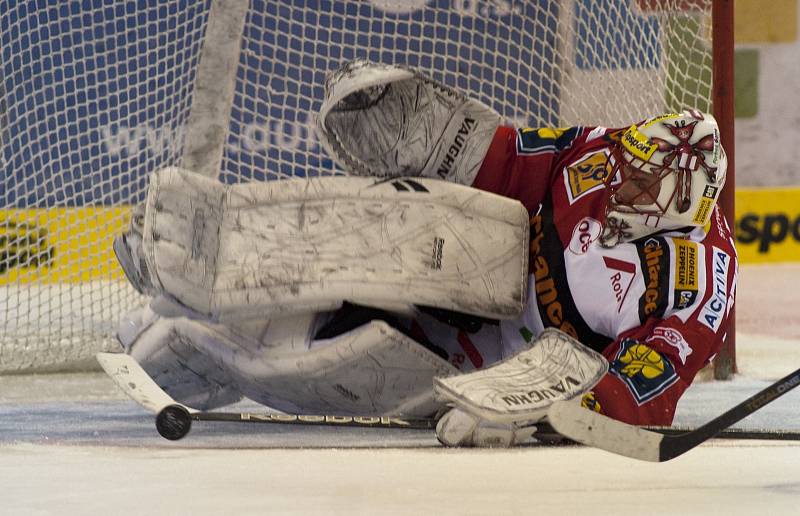 Robert Slipčenko ještě jako brankář HC Slavia Praha.