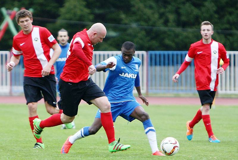 Mpong v souboji s chrastavským Štajnerem.