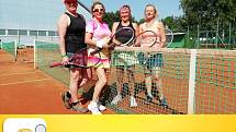 U Ploučnice se hrály turnaje v mužské i ženské čtyřhře.