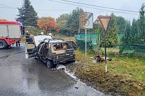 Požár auta na Českolipsku se obešel bez zranění.