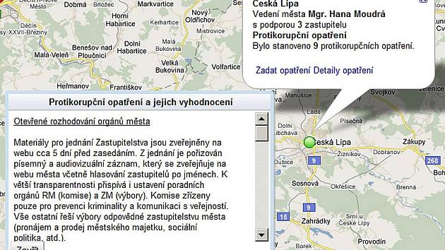 Interaktivní mapa Města-obce-bez X korupce Vám na jednom místě poskytuje přehled o zavádění protikorupčních opatření ve městech ČR.