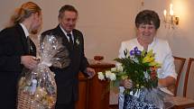Manželé Musilovi z Hrubého Jeseníku oslavili v Novém Boru zlatou svatbu.