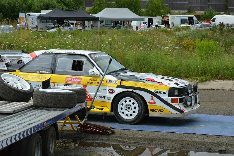 Rally Bohemia na autodromu v Sosnové v pátek 9. července.